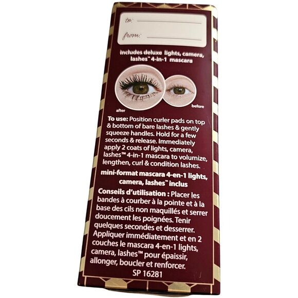 Tarte Party Ready Lashes Curler & Mascara Set  Cruelty-Free & Vegan  Gold & Burg - Picture 4 of 6